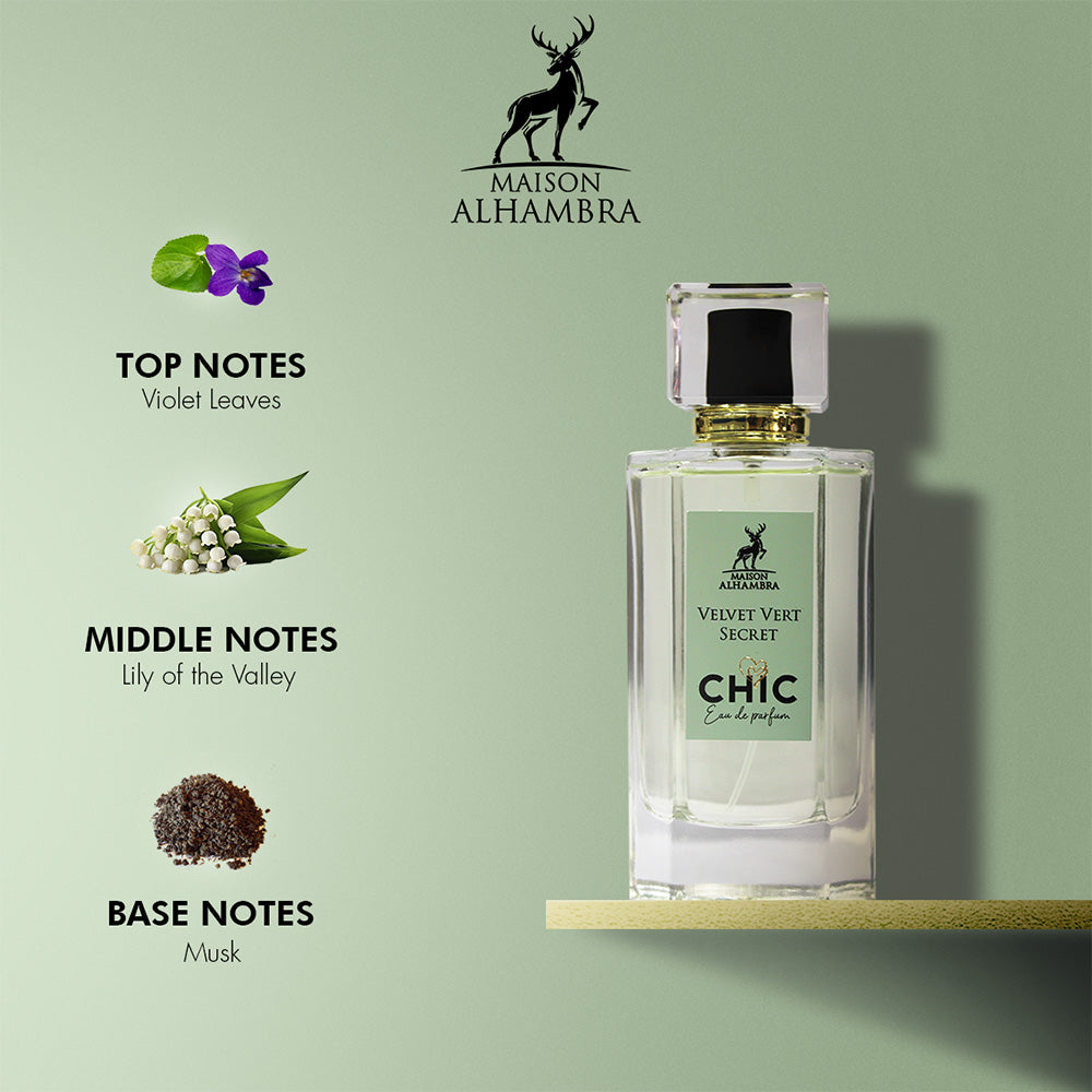 CHIC VELVET VERT SECRET by MAISON ALHAMBRA